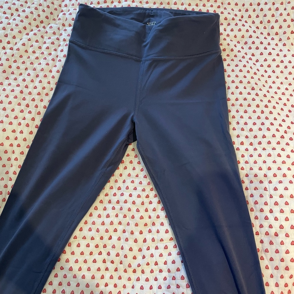 Athleta Girl High rise chit chat blue leggings